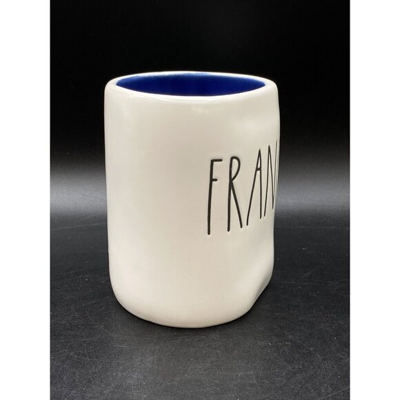 Rae Dunn 2021 France Mug France Blue Interior Eiffel Tower Double-sided - Picture 4 of 8